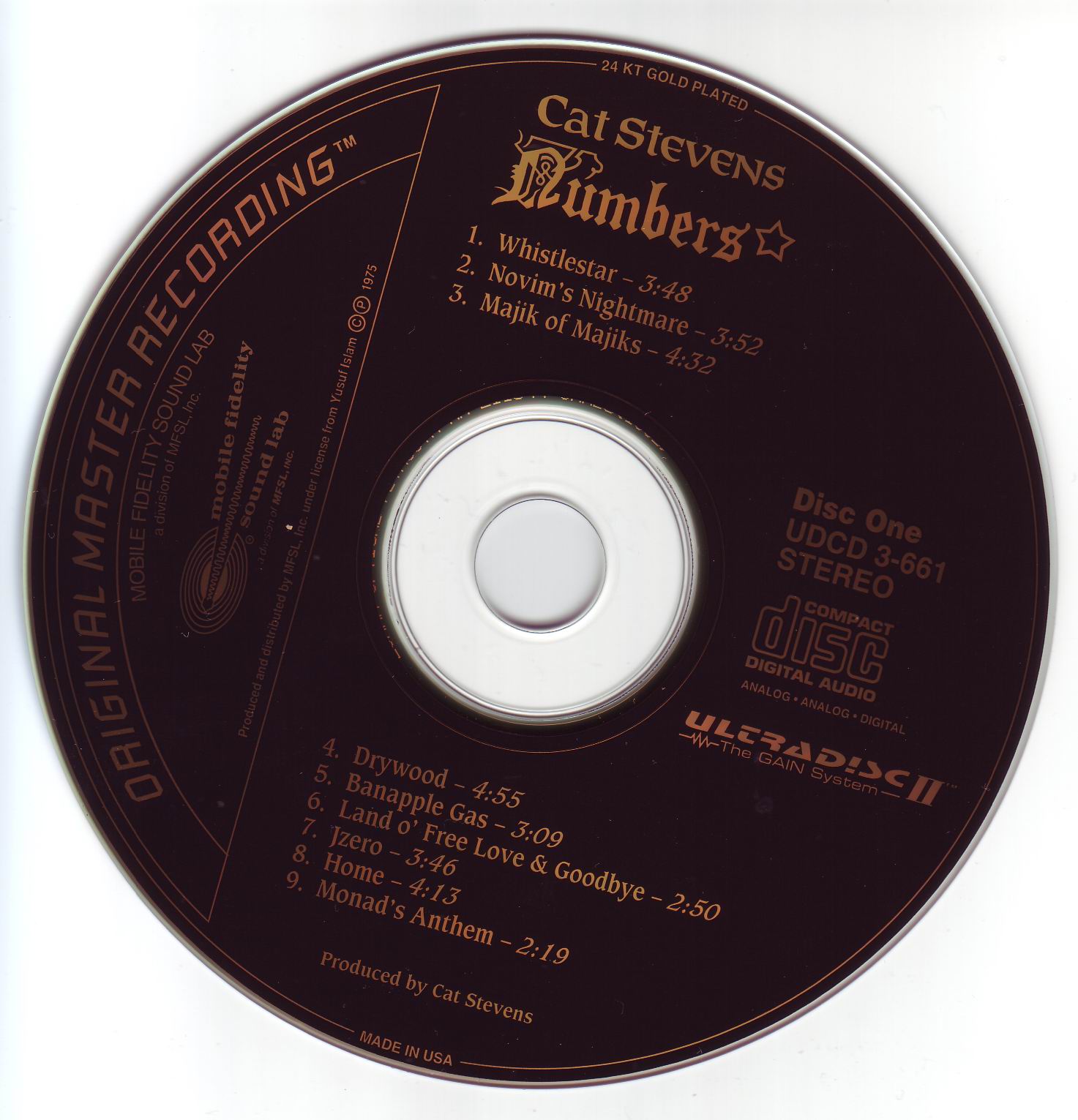 Cat Stevens  Three Box Set; numbers : CD1